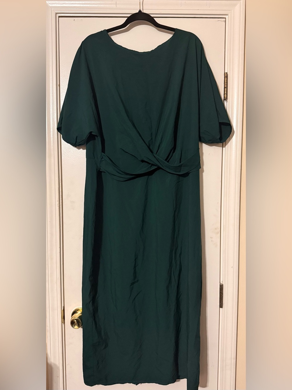 Women’s Green Twist-Front Dress
